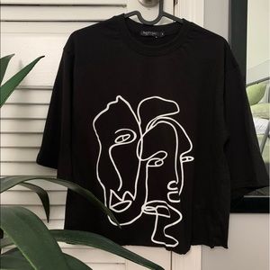 Nasty Gal Picasso inspired graphic tee
